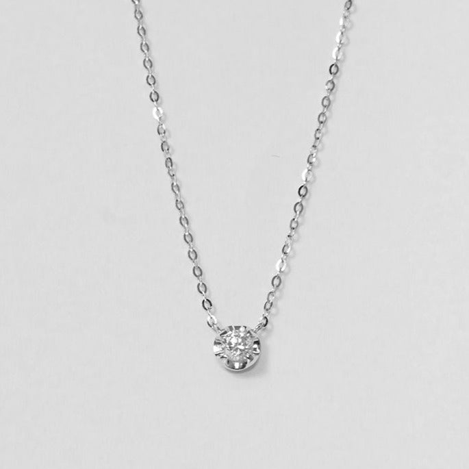 Jihoo Diamond Stud Necklace