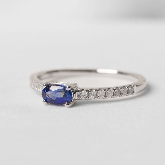 Lady Sapphire and Diamond Ring